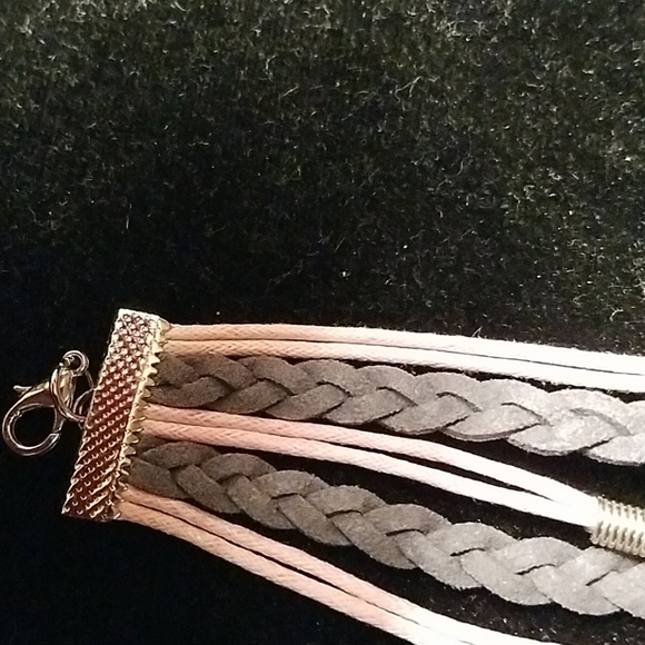 Breast Cancer Pink Rhinestone Ribbon Bracelet 8" - Picture 4 of 4